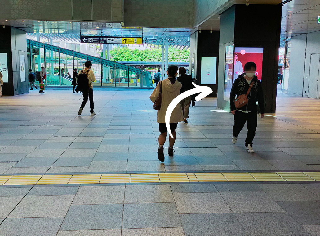 横浜駅からの道順 2